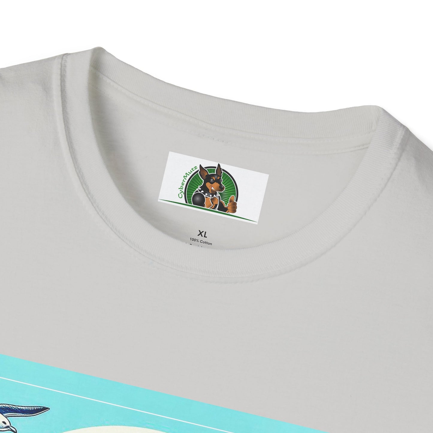 Bulldog blue waves t shirt