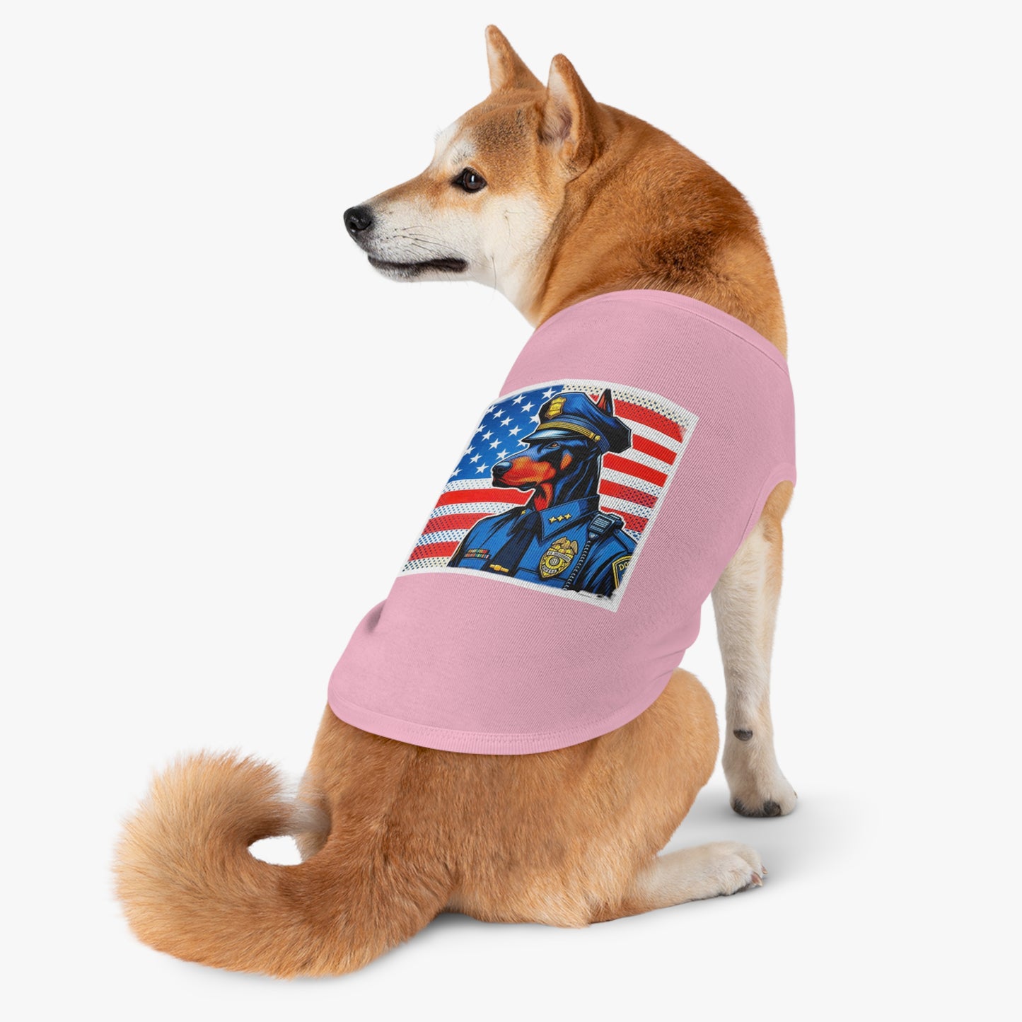 Pet Tank Top Doberman war cop t shirt
