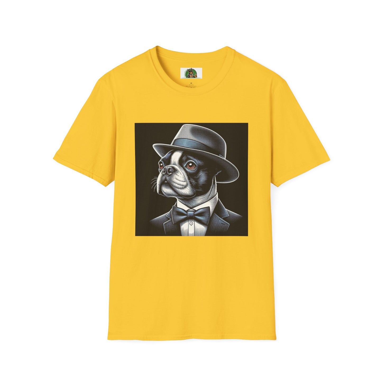 Boston Terrier Classy Dog In Suit Shirt T-Shirt Printify S Daisy
