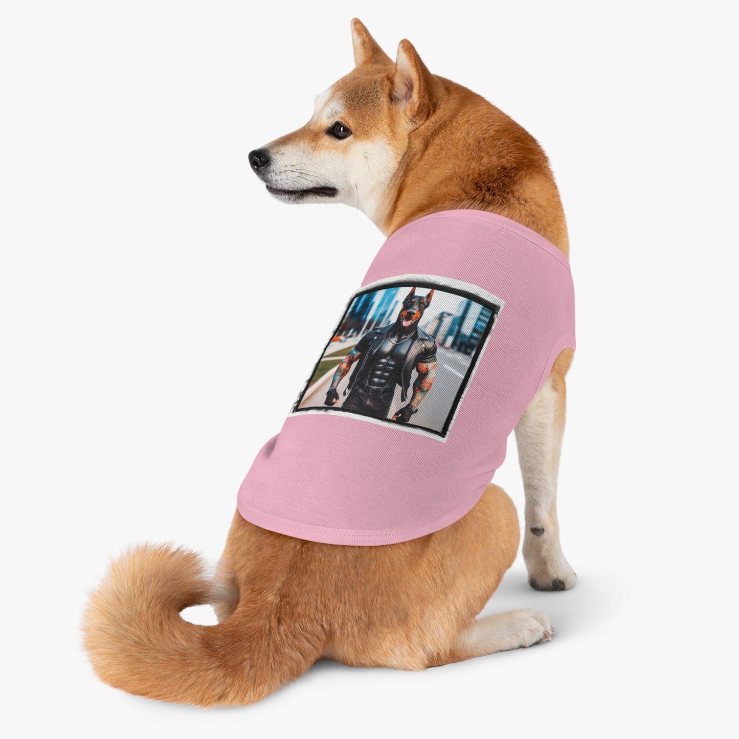 Pet Tank Top Doberman FBI Man t shirt