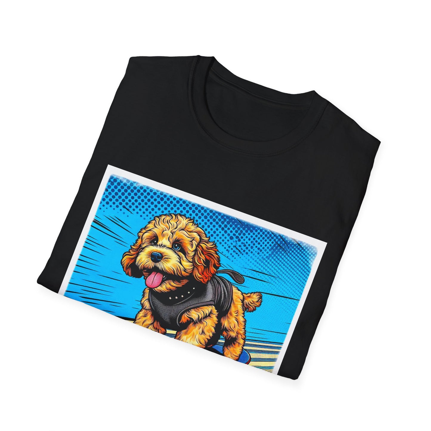 CockerPoo flying high t shirt T-Shirt Printify