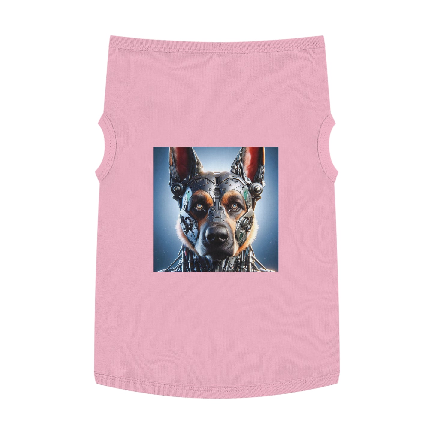 German Shepherd bionic man shirt Pets Printify XL Pink