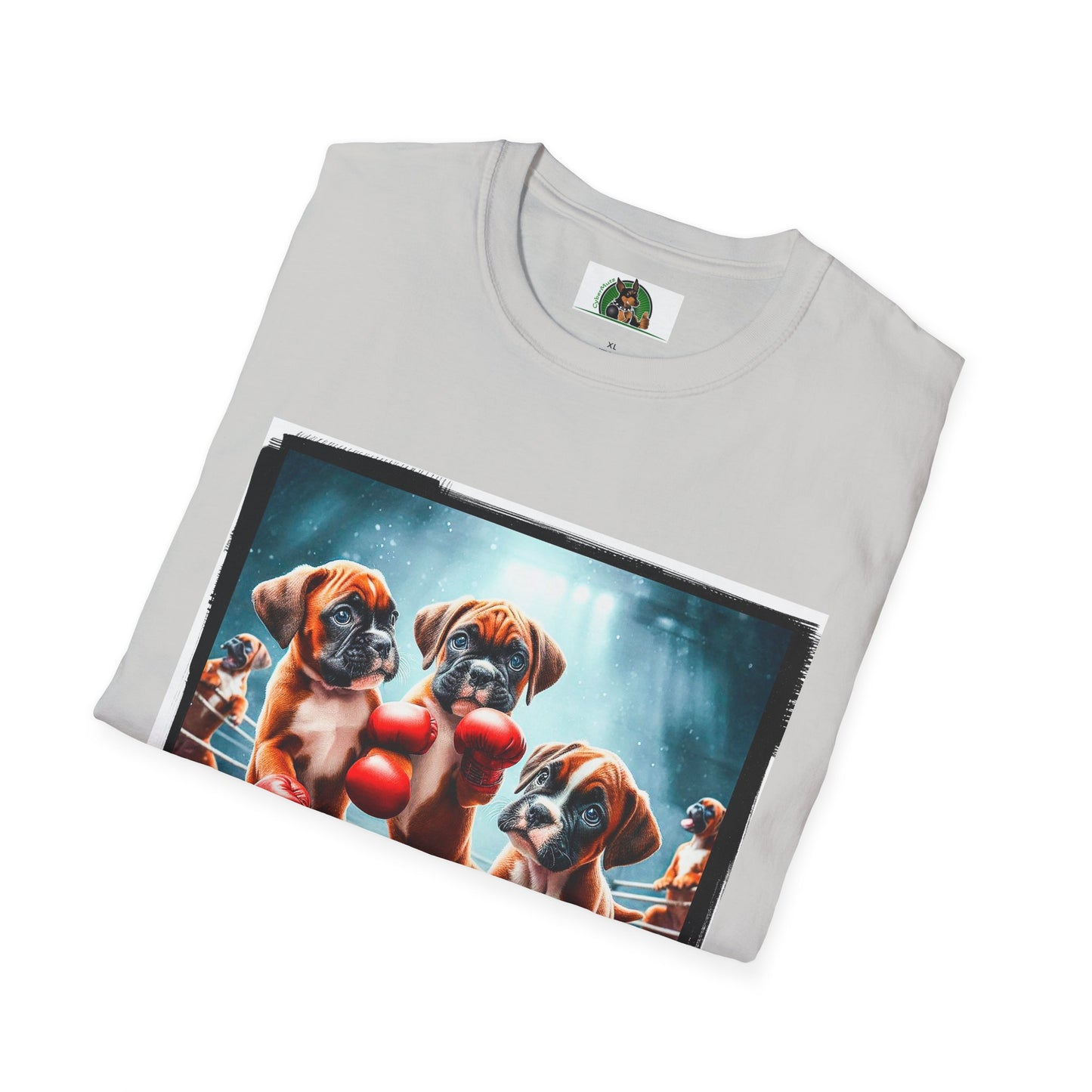 Boxer Puppies In Boxing Ring Shirt T-Shirt Printify
