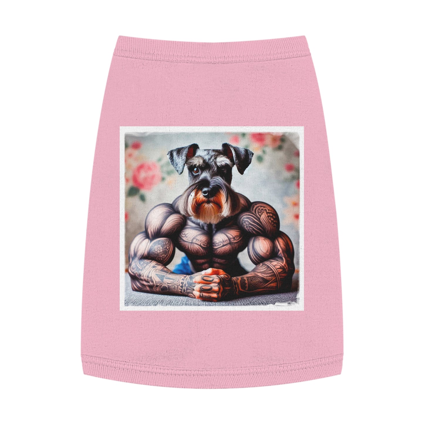 Miniature Schnauzer gym rat shirt Pets Printify M Pink