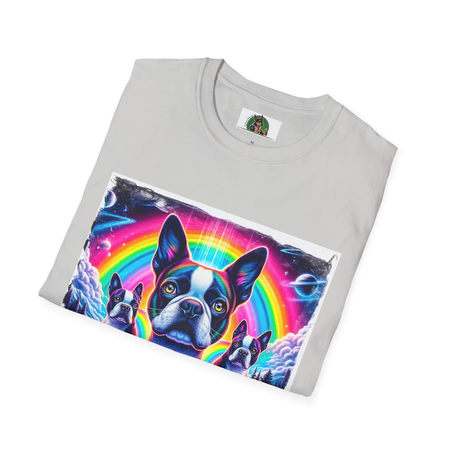 Boston Terriers Rainbow Bridge T-Shirt