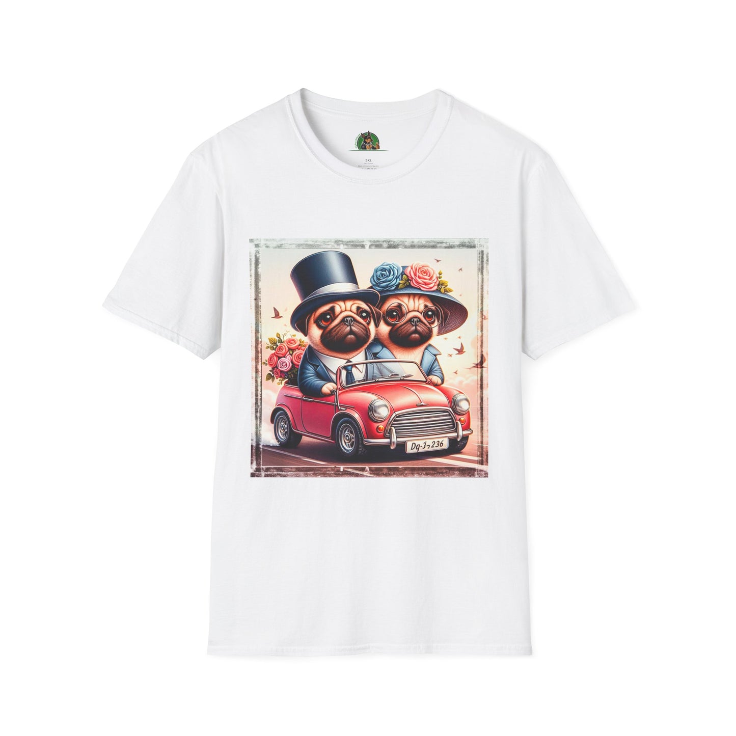 Wacky Pugs T-Shirt Printify XS White