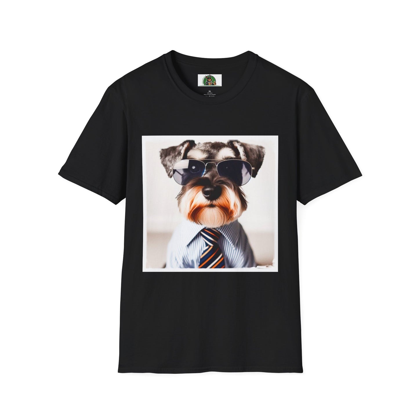 Miniature Schnauzer working man shirt T-Shirt Printify XS Black