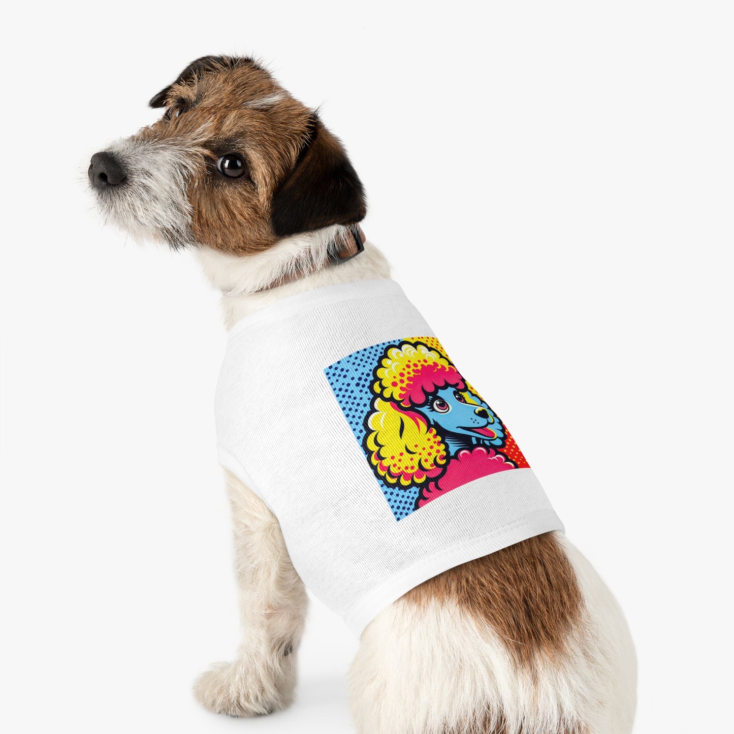 Pet Tank Top Poodle pretty colors Pets Printify