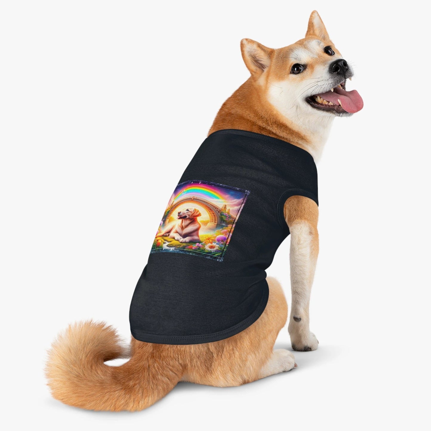 Labrador Retriever pretty flowers shirt by Printify