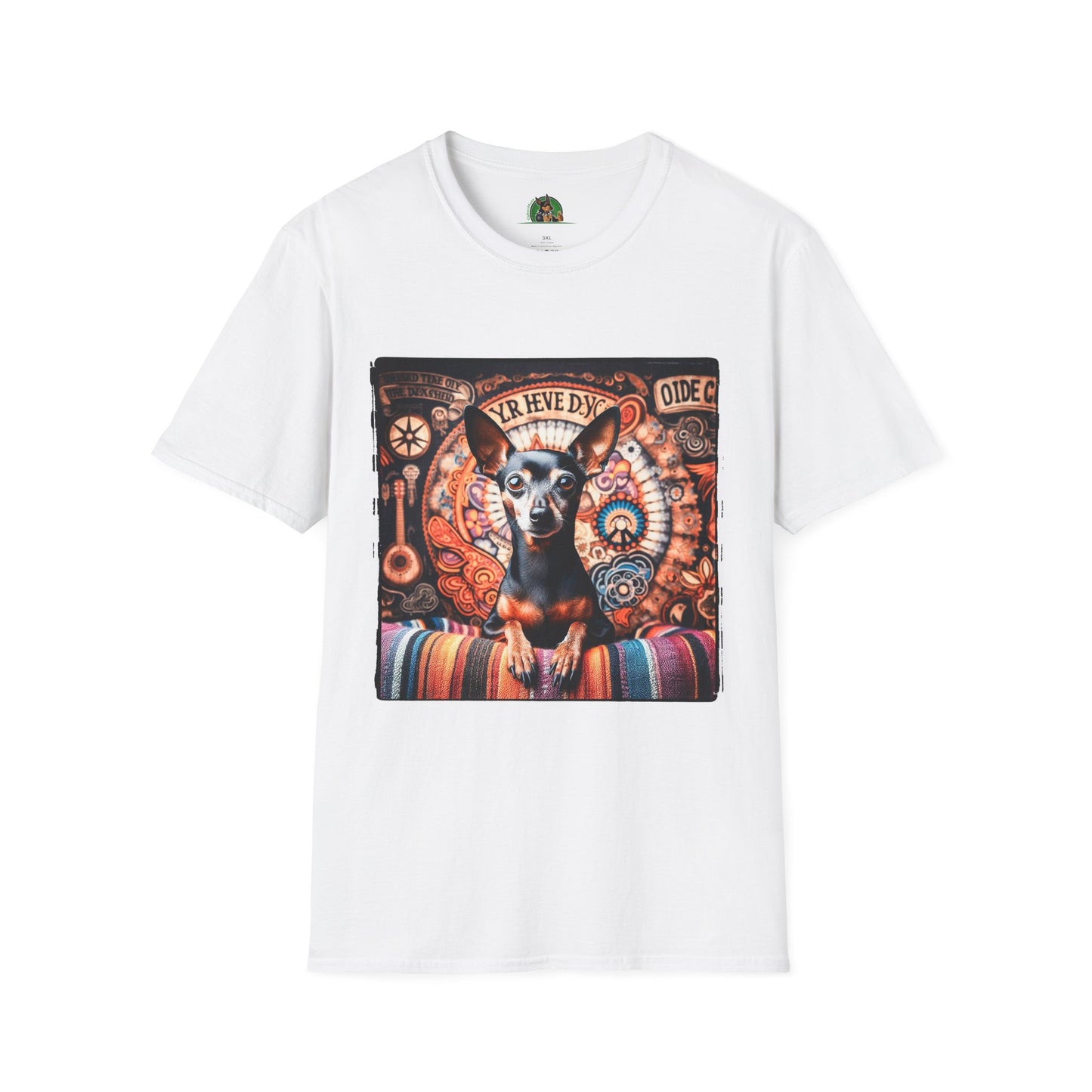 Min Pin T-Shirt hippie boy T-Shirt Printify XS White