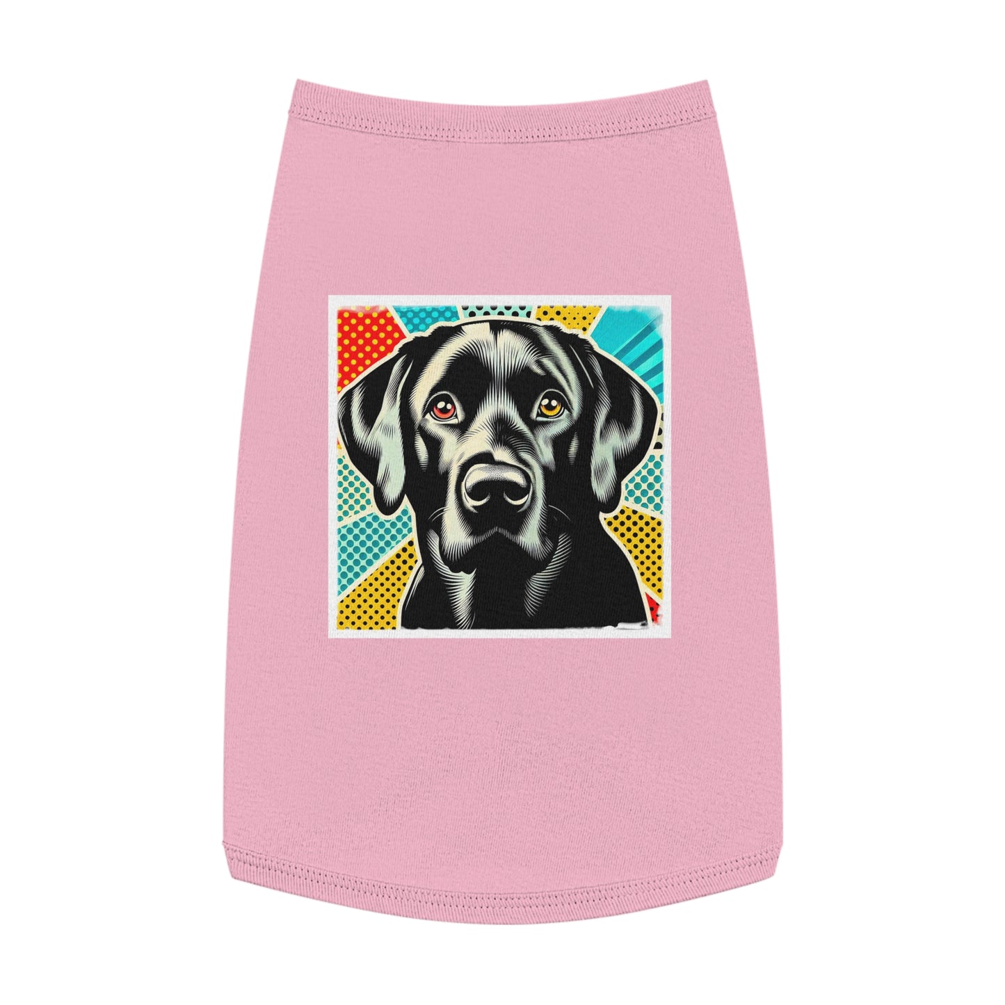 Labrador Retriever colorful comic shirt Pets Printify L Pink