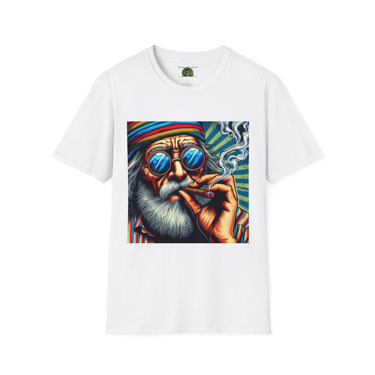 Smoke it up Wacky Dude T-Shirt Printify White S