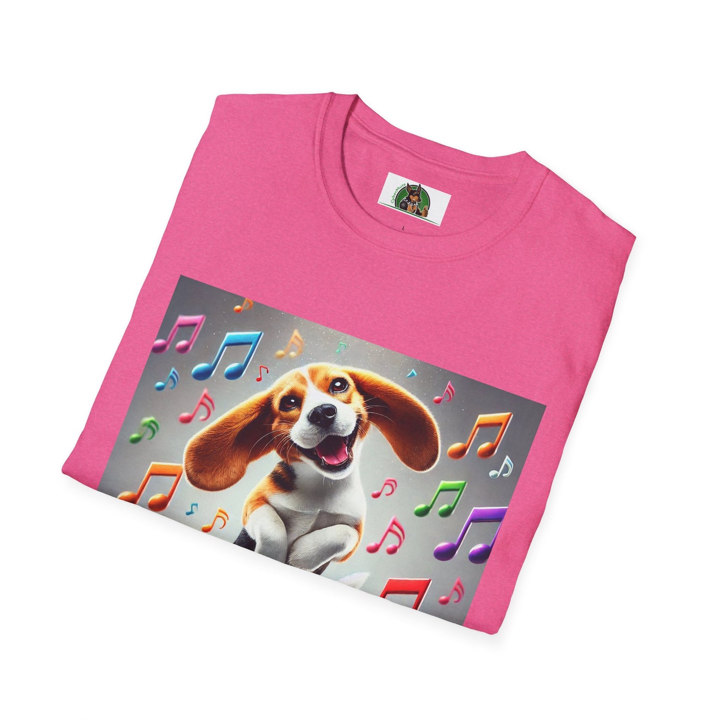 Beagle Dancing T-Shirt - Unisex Softstyle Tee
