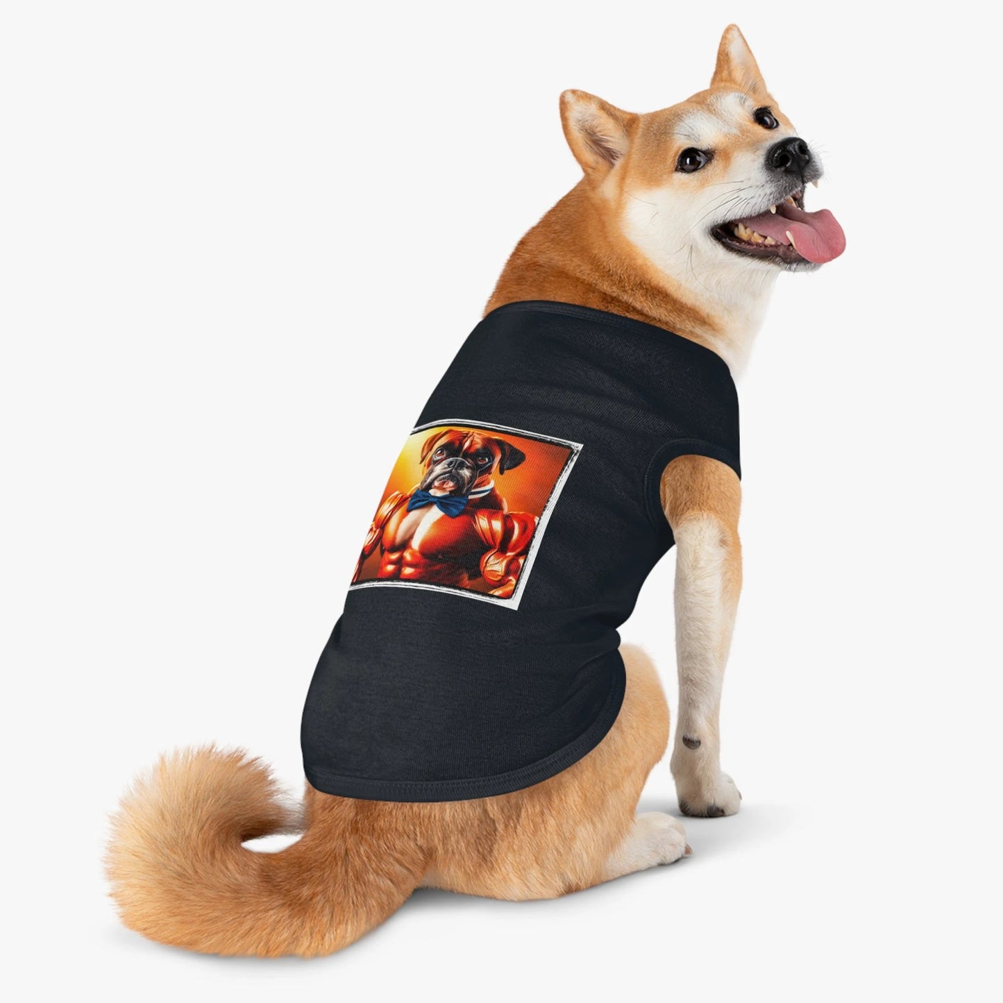 Pet Tank Top Buffed Boxer Pets Printify