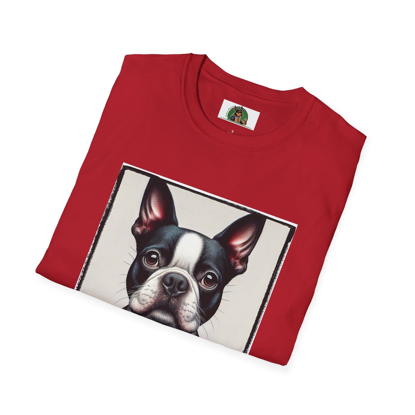 Boston Terrier In Suit Shirt T-Shirt Printify