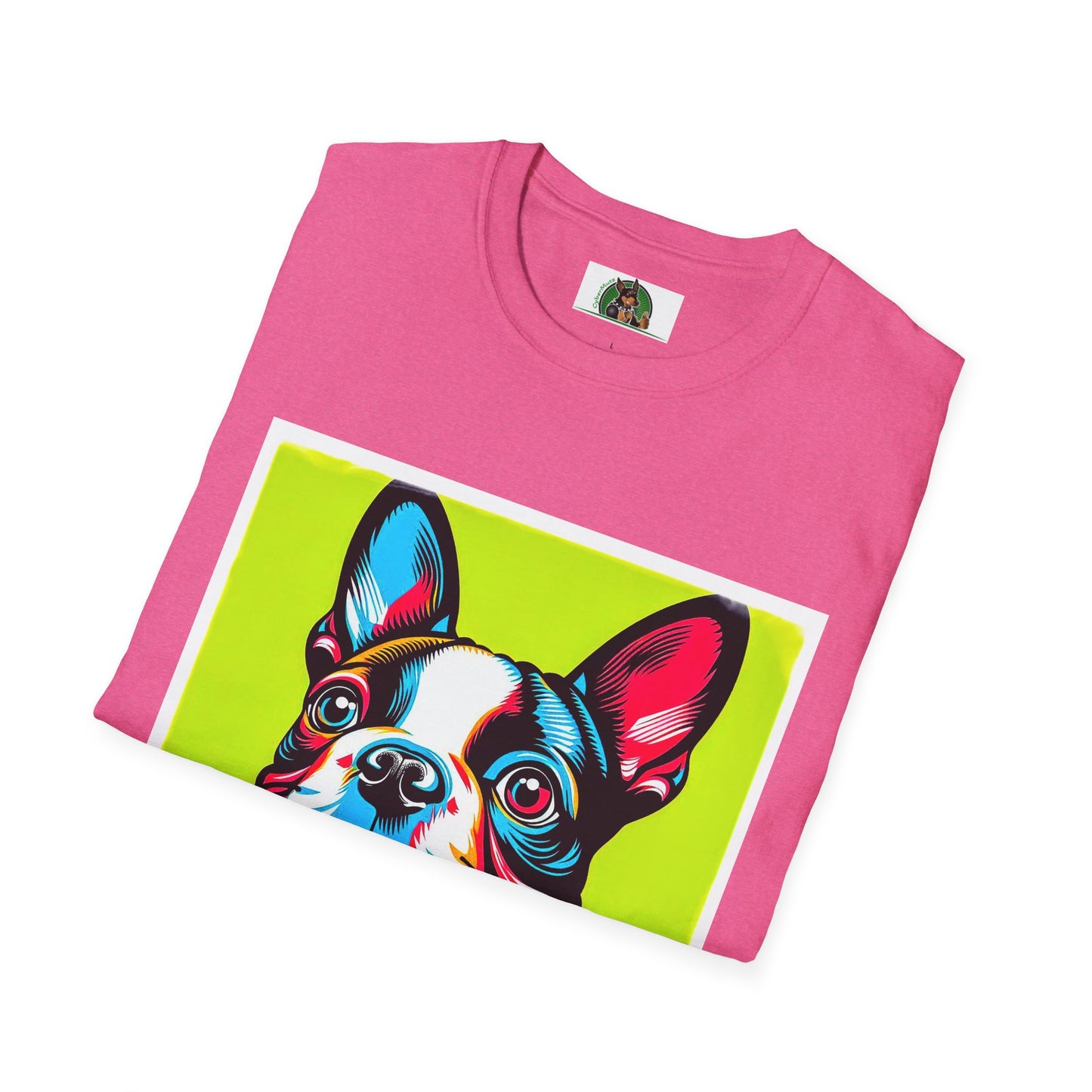 Boston Terrier Pop Art TShirt T-Shirt Printify