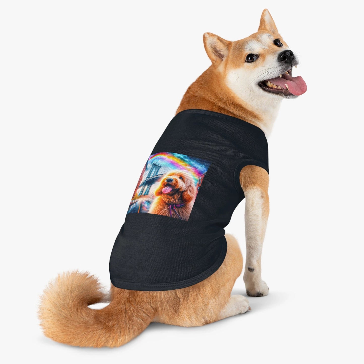 Pet Tank Golden Doodle pretty bridge shirt by Printify