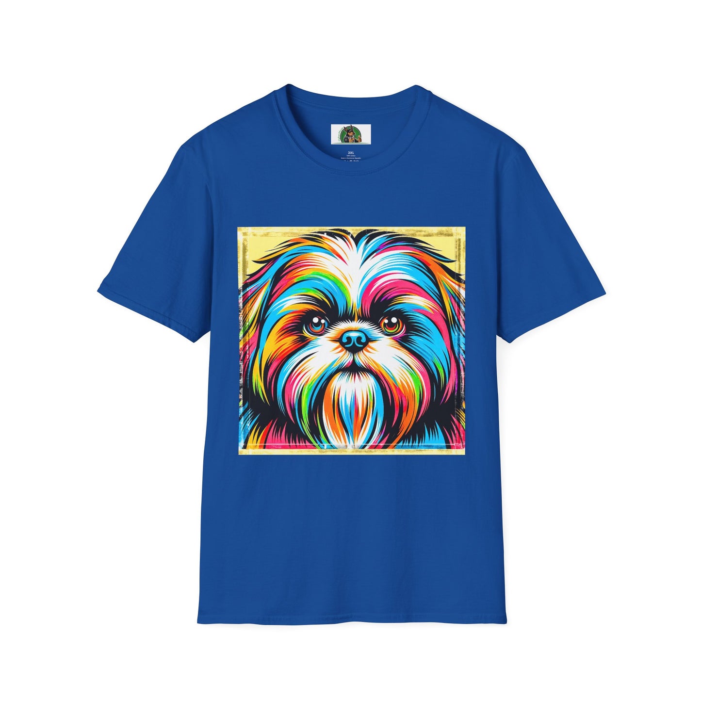Shih Tzu colorful puppy shirt T-Shirt Printify XS Royal