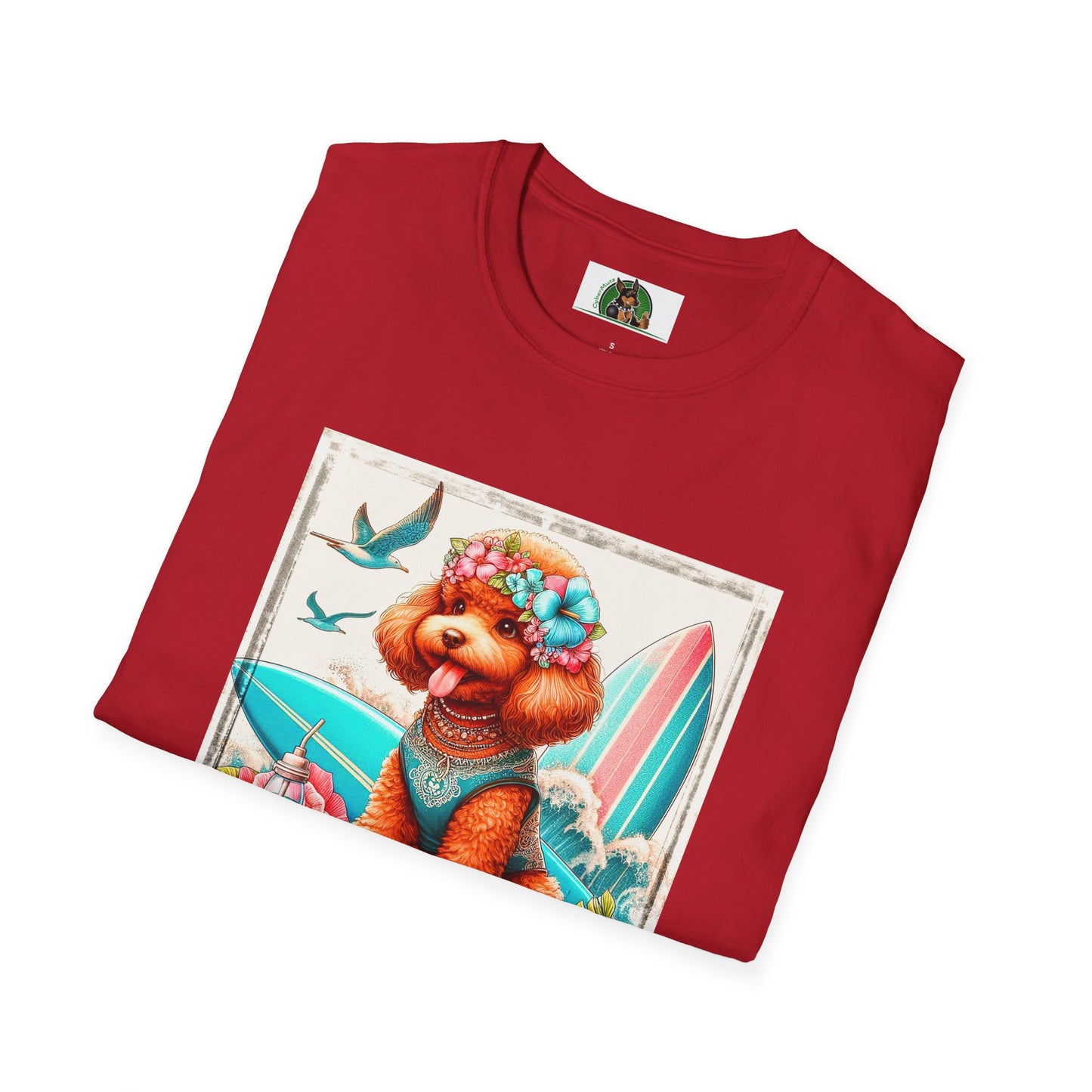 Poodle beach surfer babe t shirt