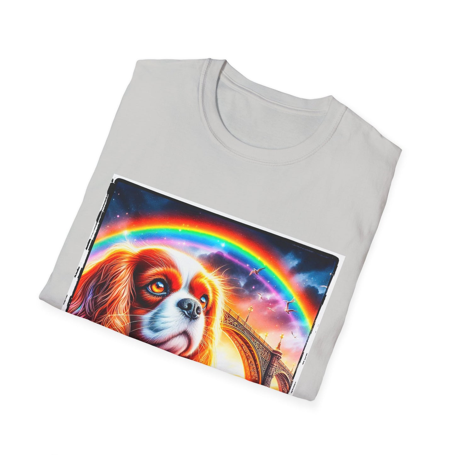 Cavalier King Charles Spaniel Rainbow Bridge TShirt