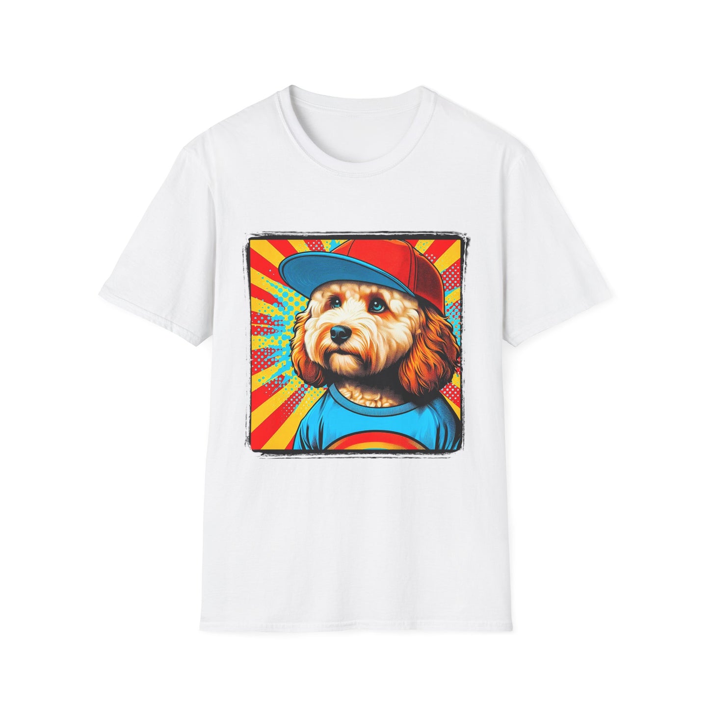 CockerPoo American baseball t shirt T-Shirt Printify XS White