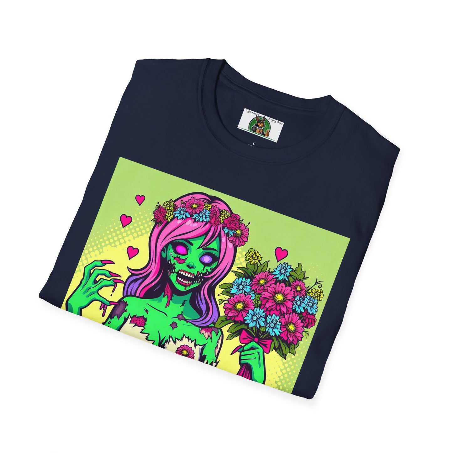 Wacky Zombie Girl T-Shirt Printify