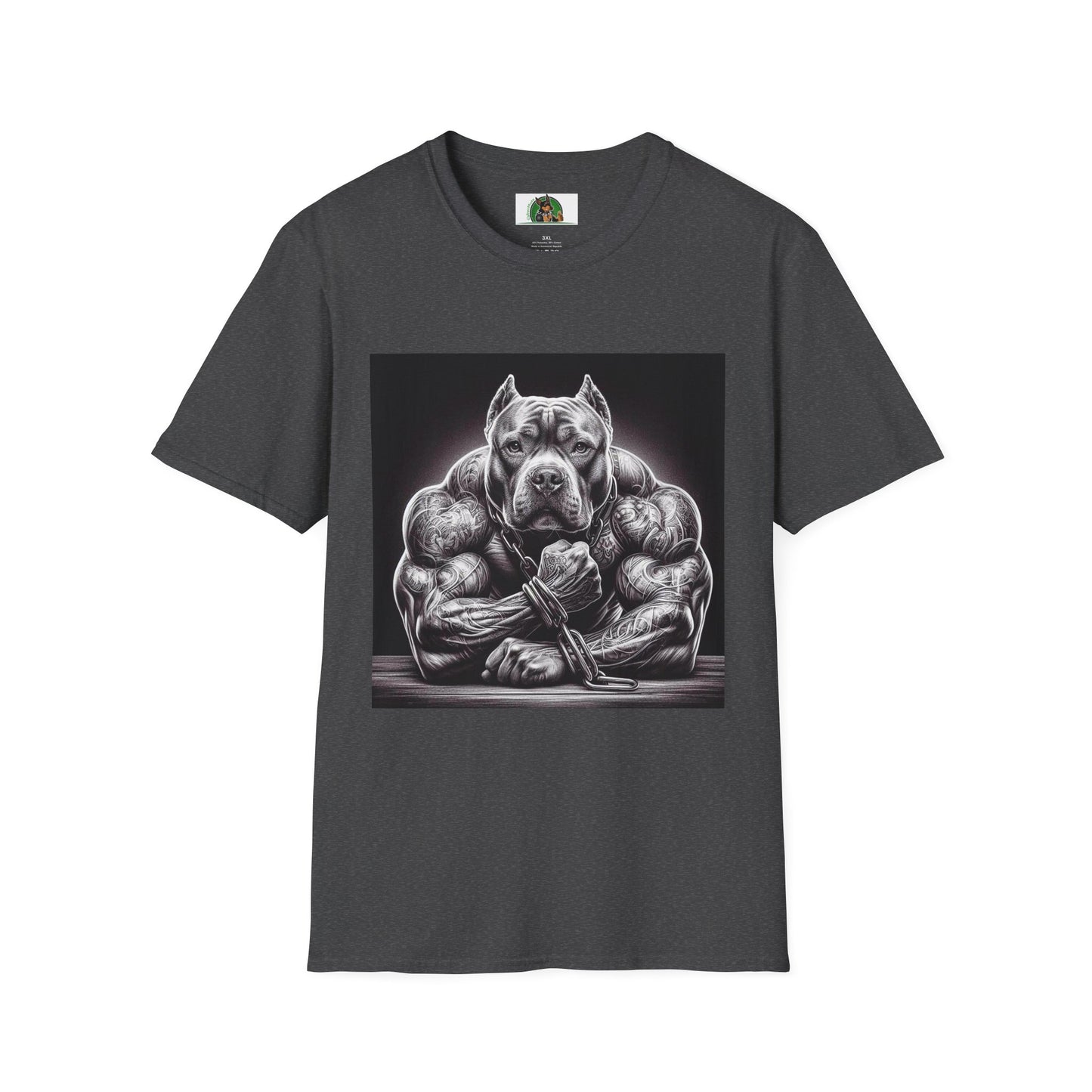 Pit Bull arm day shirt T-Shirt Printify XS Dark Heather