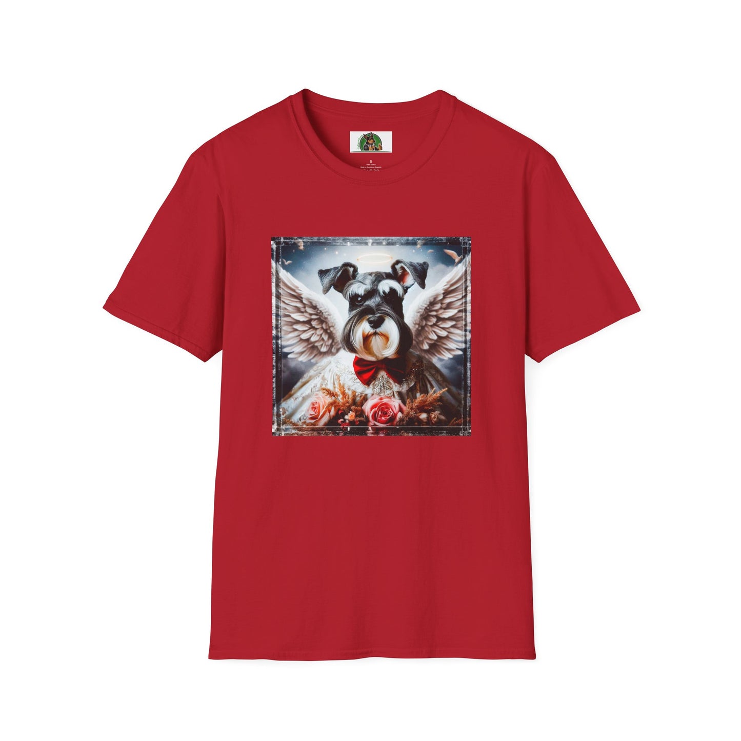 Miniture Schnauzer heavenly Angel shirt T-Shirt Printify S Cherry Red
