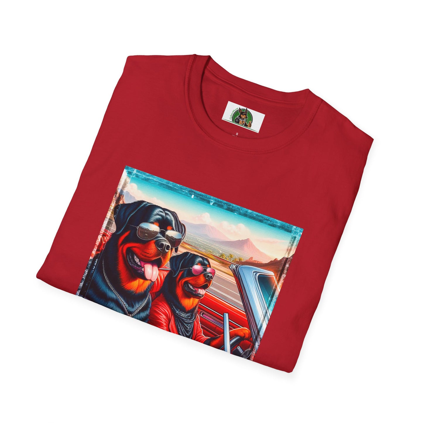 Wacky Rottweiler driving friends shirt