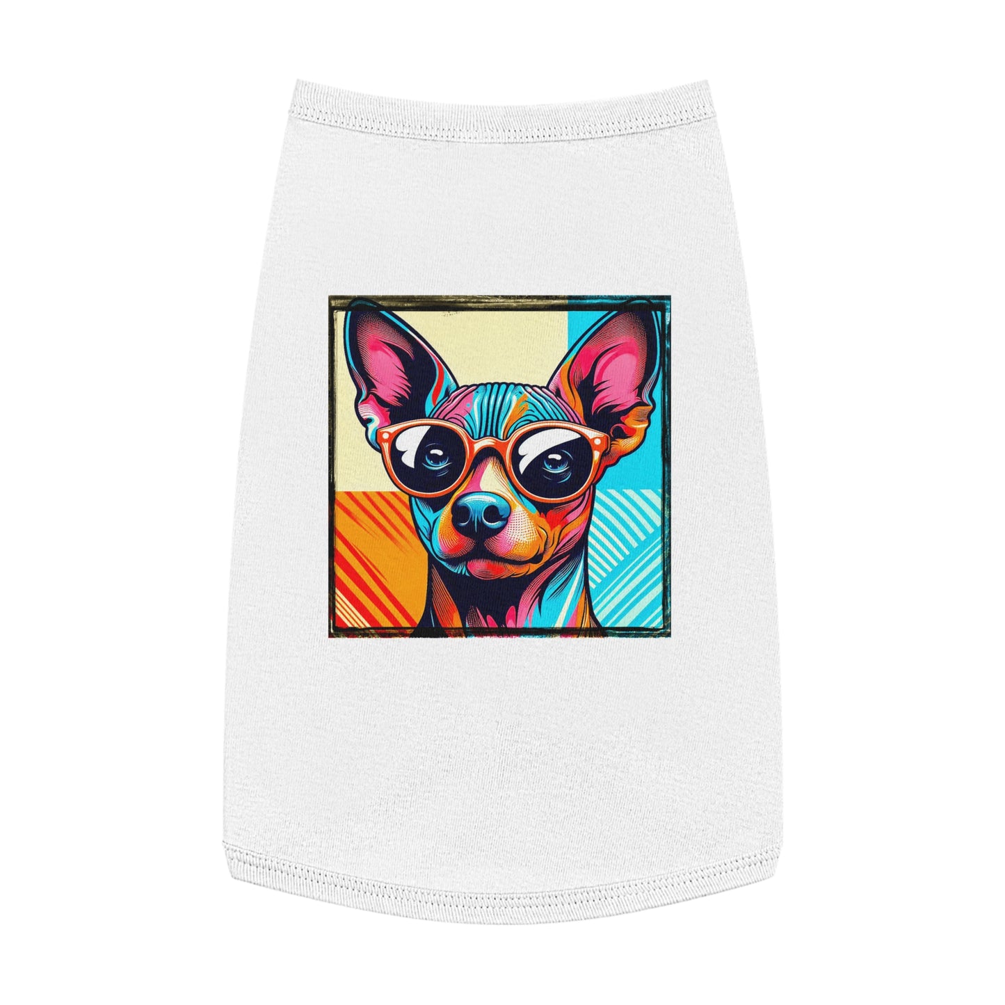Mexican Hairless cool shades shirt Pets Printify L White