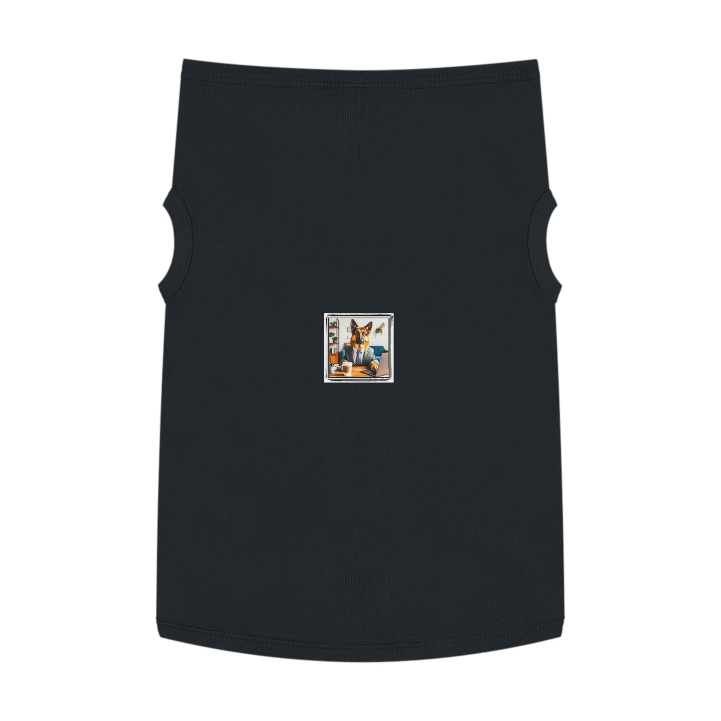 German Shepherd working man shirt Pets Printify XL Black