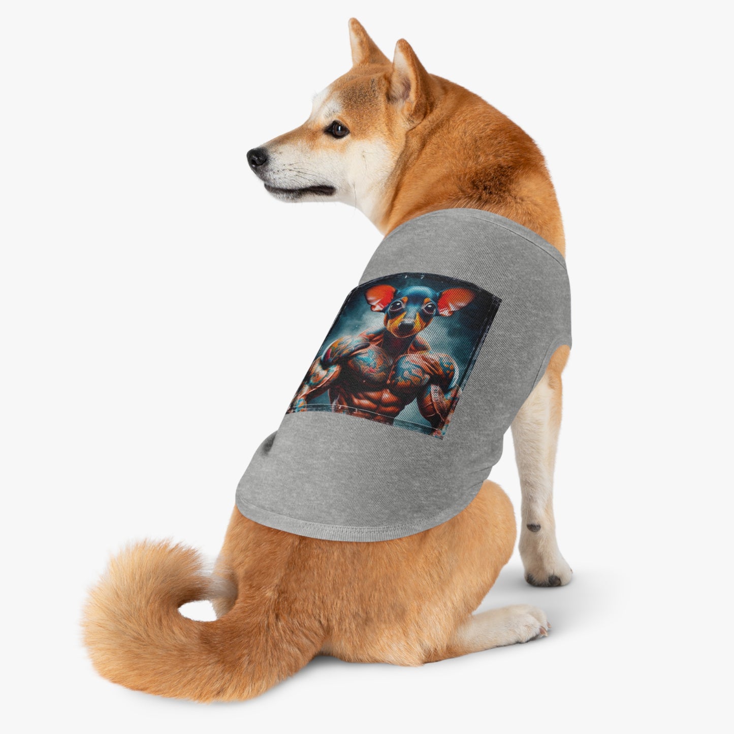 Pet Tank Top Rat Terrier arm day Pets Printify