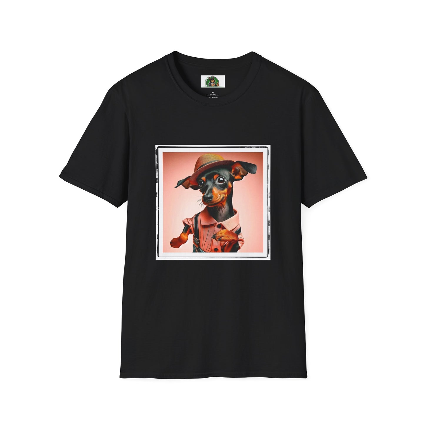 Min Pin T-Shirt dancing man T-Shirt Printify XS Black