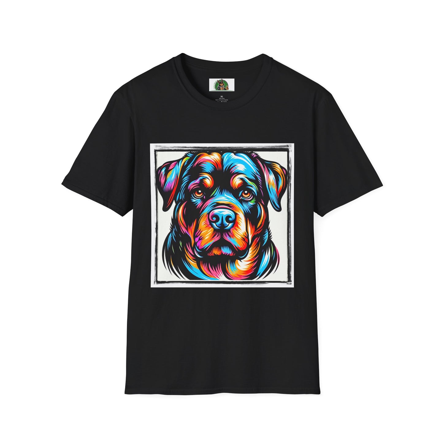 Rottweiler handsome dog shirt T-Shirt Printify XS Black