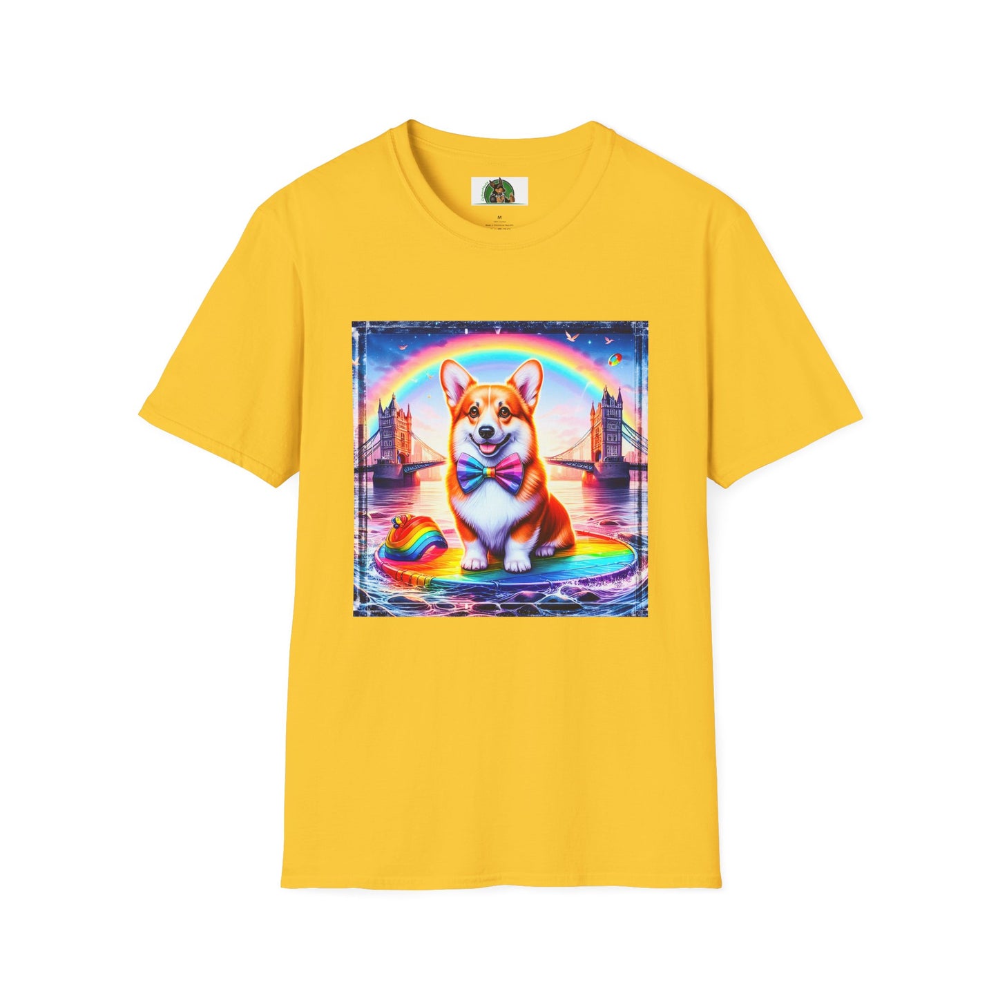 Pembroke Welsh Corgi colorful rainbow T-Shirt Printify S Daisy