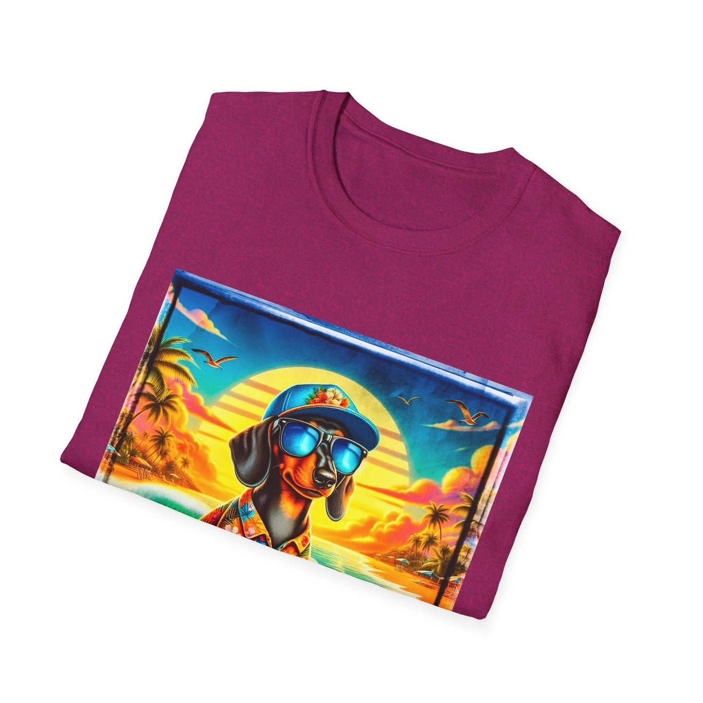 Dachshund surfing t shirt