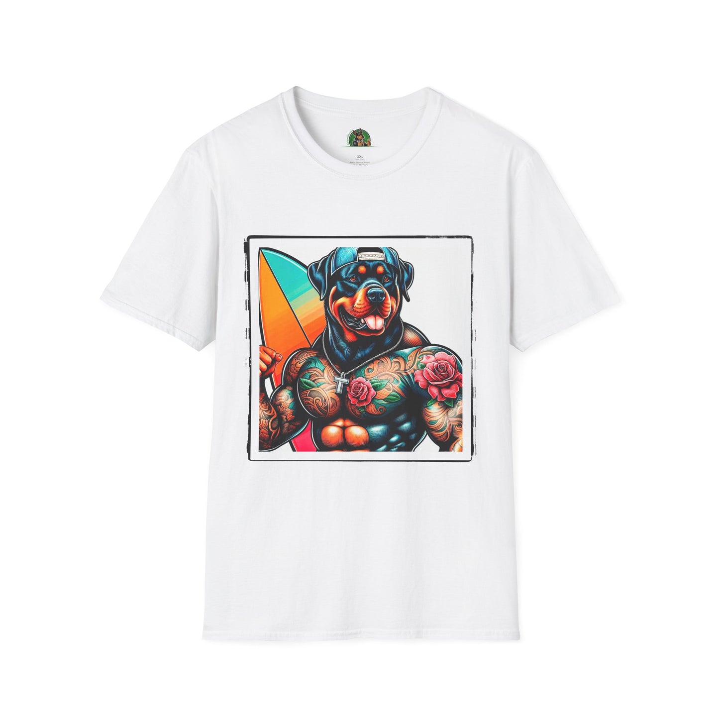 Rottweiler beach hotter shirt T-Shirt Printify XS White