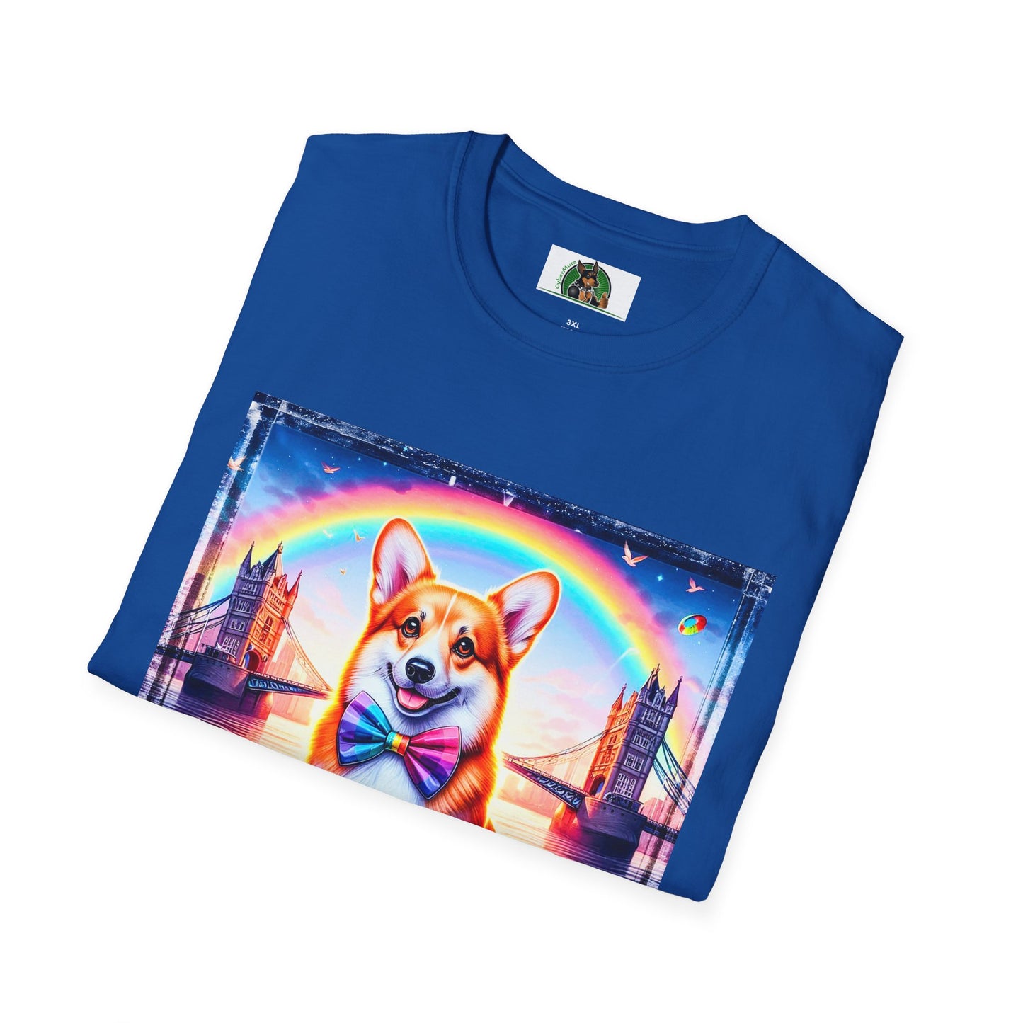 Pembroke Welsh Corgi colorful rainbow T-Shirt Printify