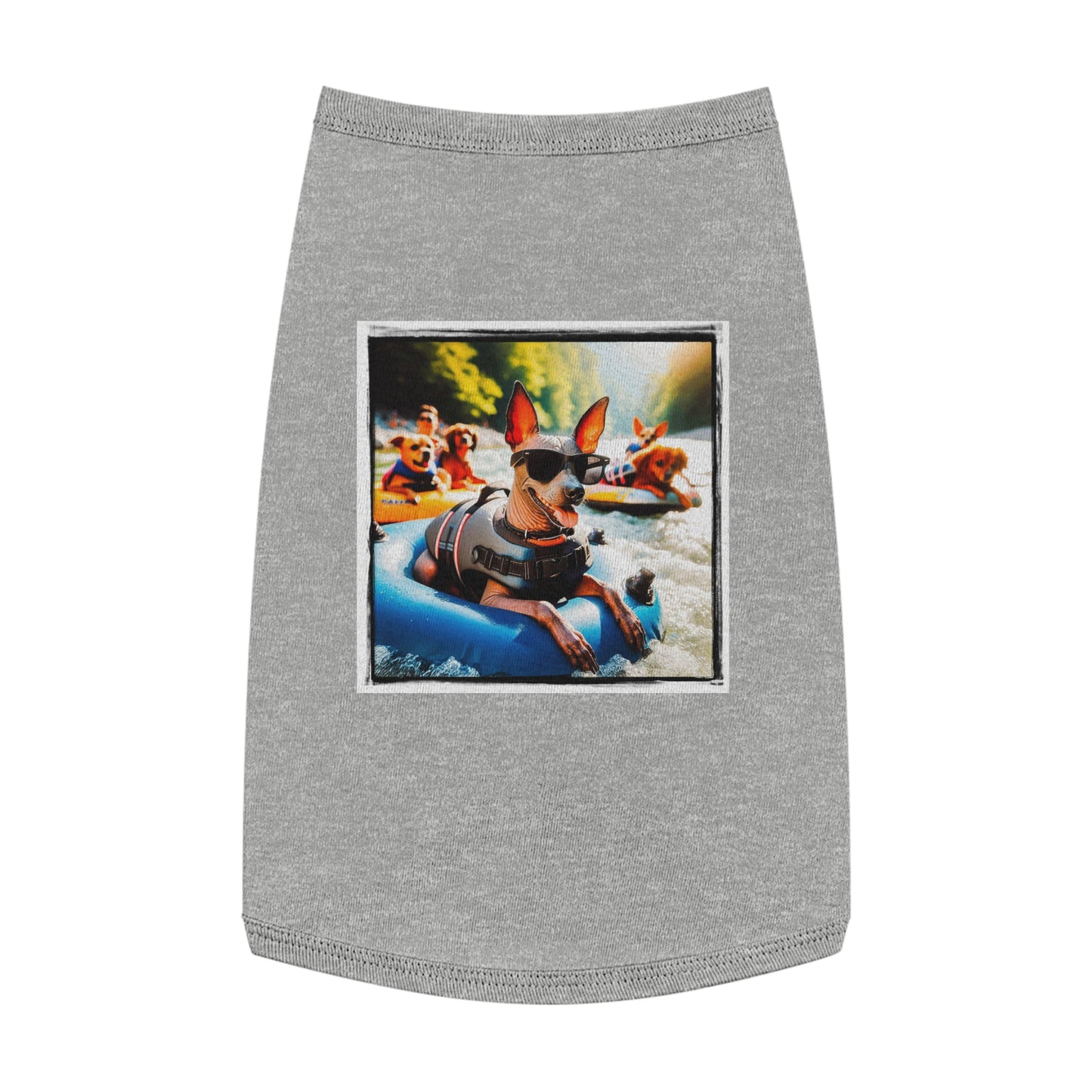 Mexican Hairless lake rafting shirt Pets Printify L Heather