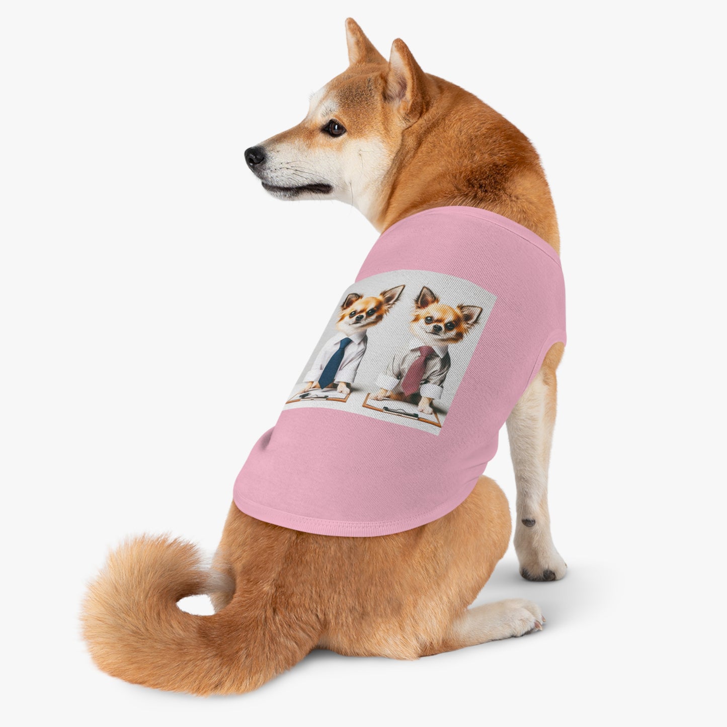 Pet Tank Top Chihuahua interviewing t shirt