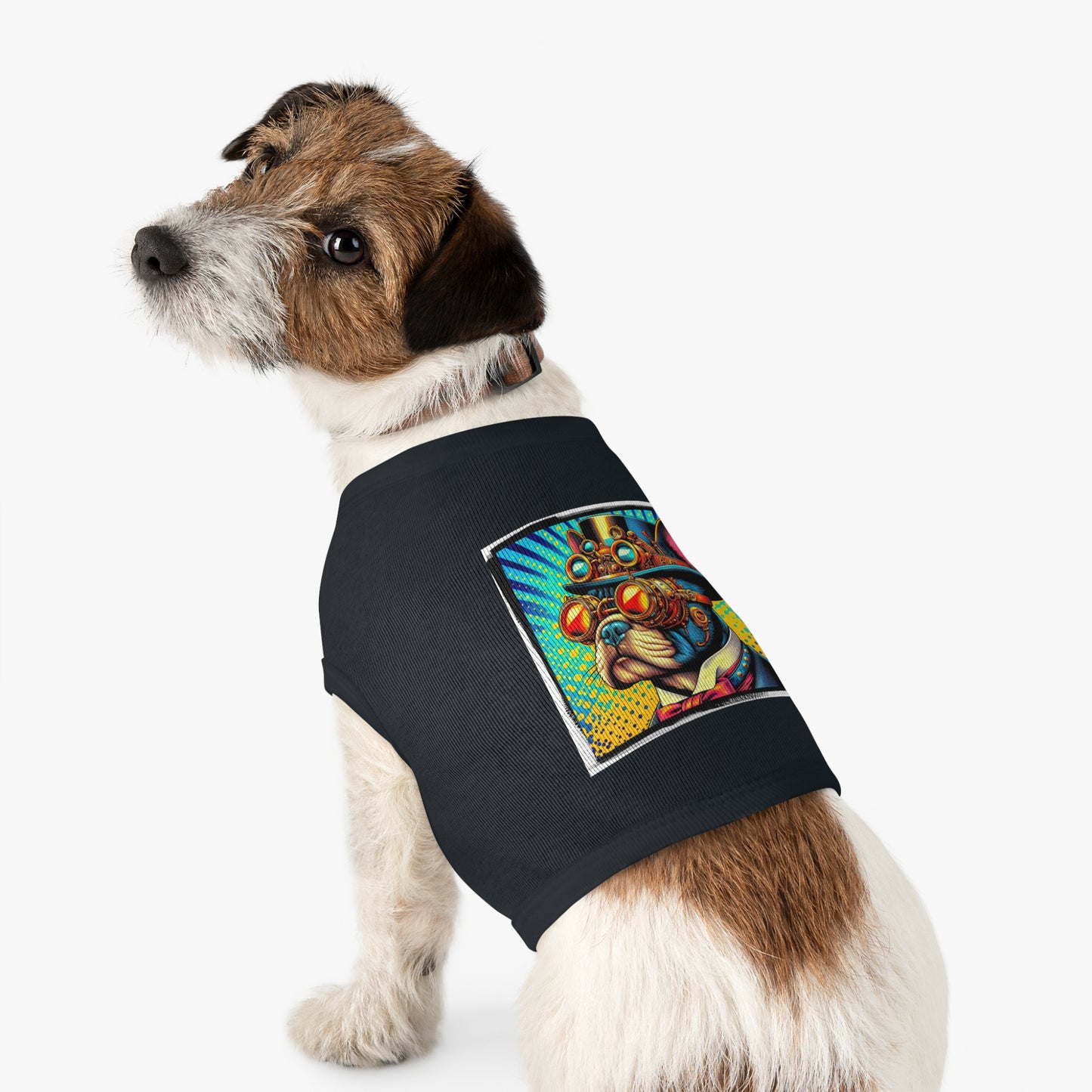 Pet Tank Top French Bulldog steampunk king t shirt Pets Printify
