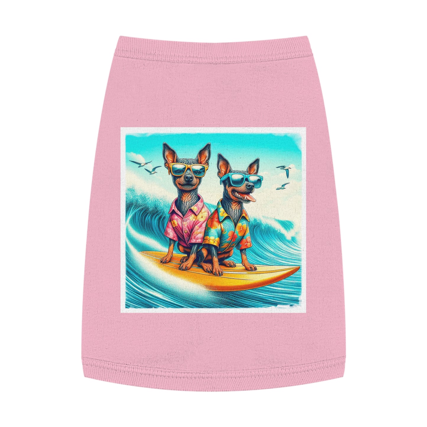 Mexican Hairless surfimg cutie shirt Pets Printify M Pink