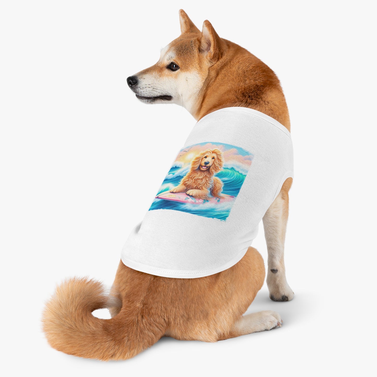 Pet Tank Golden Doodle pretty doggie t shirt