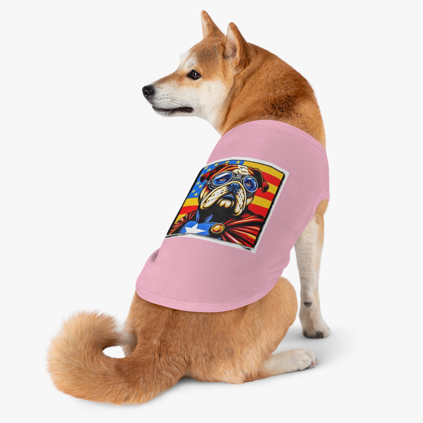 Pet Tank Top Bulldog American dream t shirt