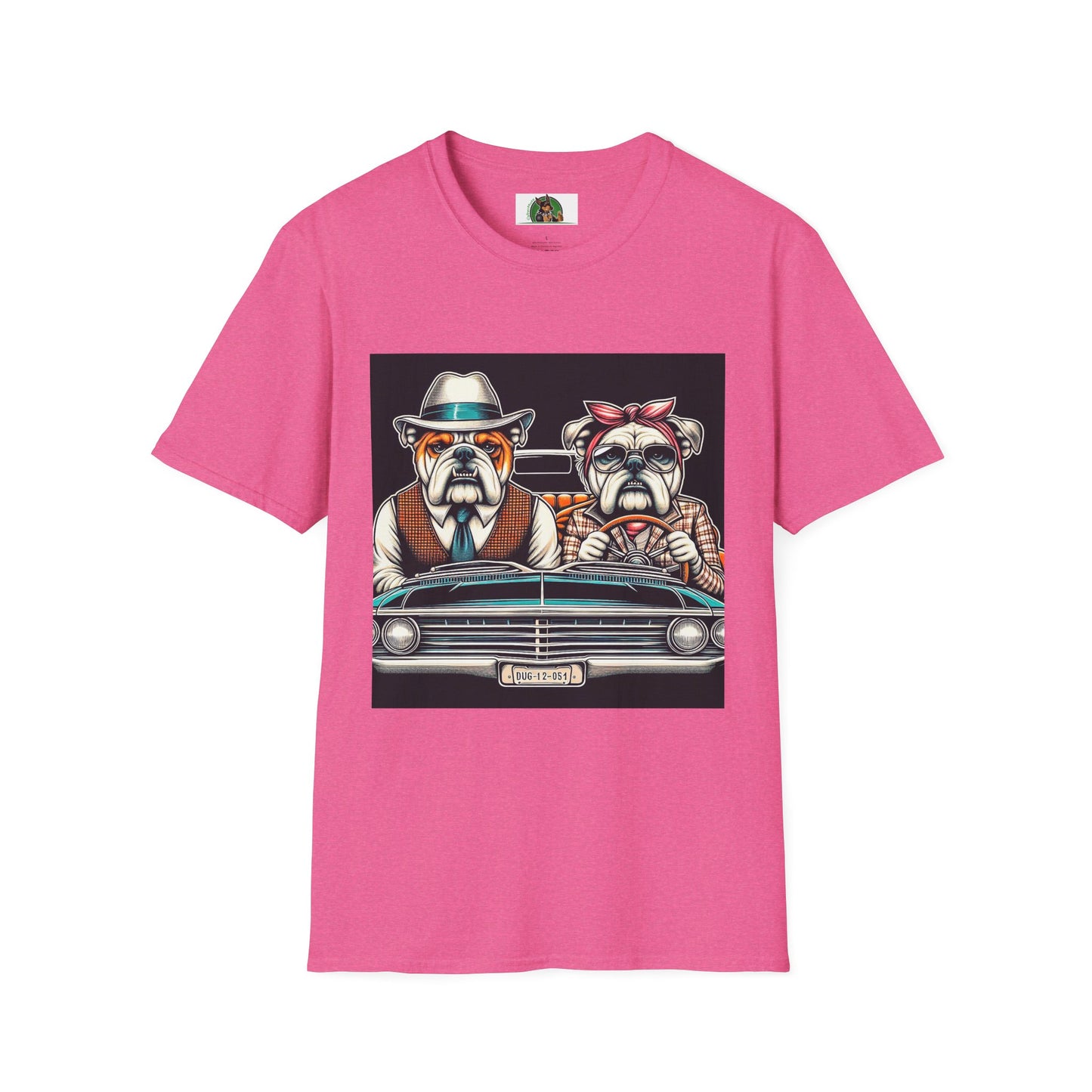 Wacky Bulldog 20s couple t shirt T-Shirt Printify S Heather Heliconia