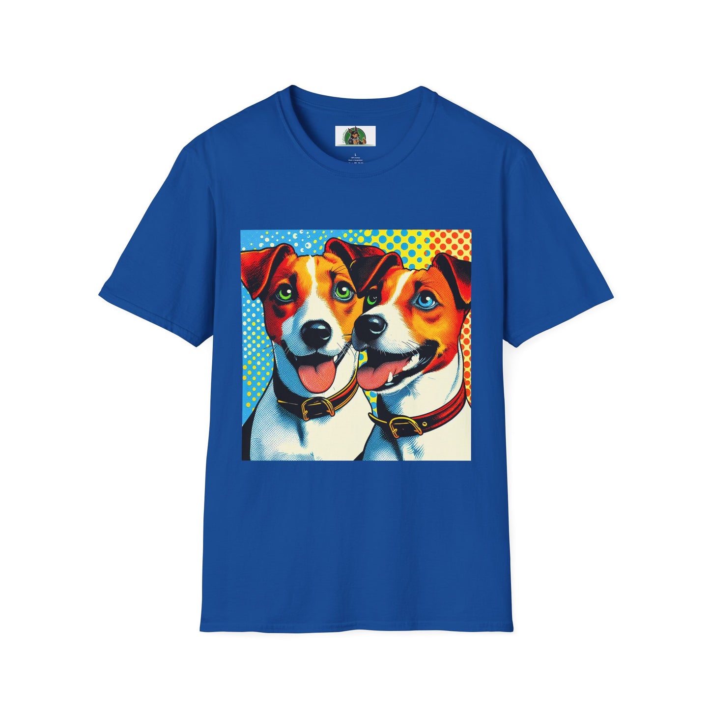 Jack Russell Pop Art Dogs T-Shirt Printify S Royal