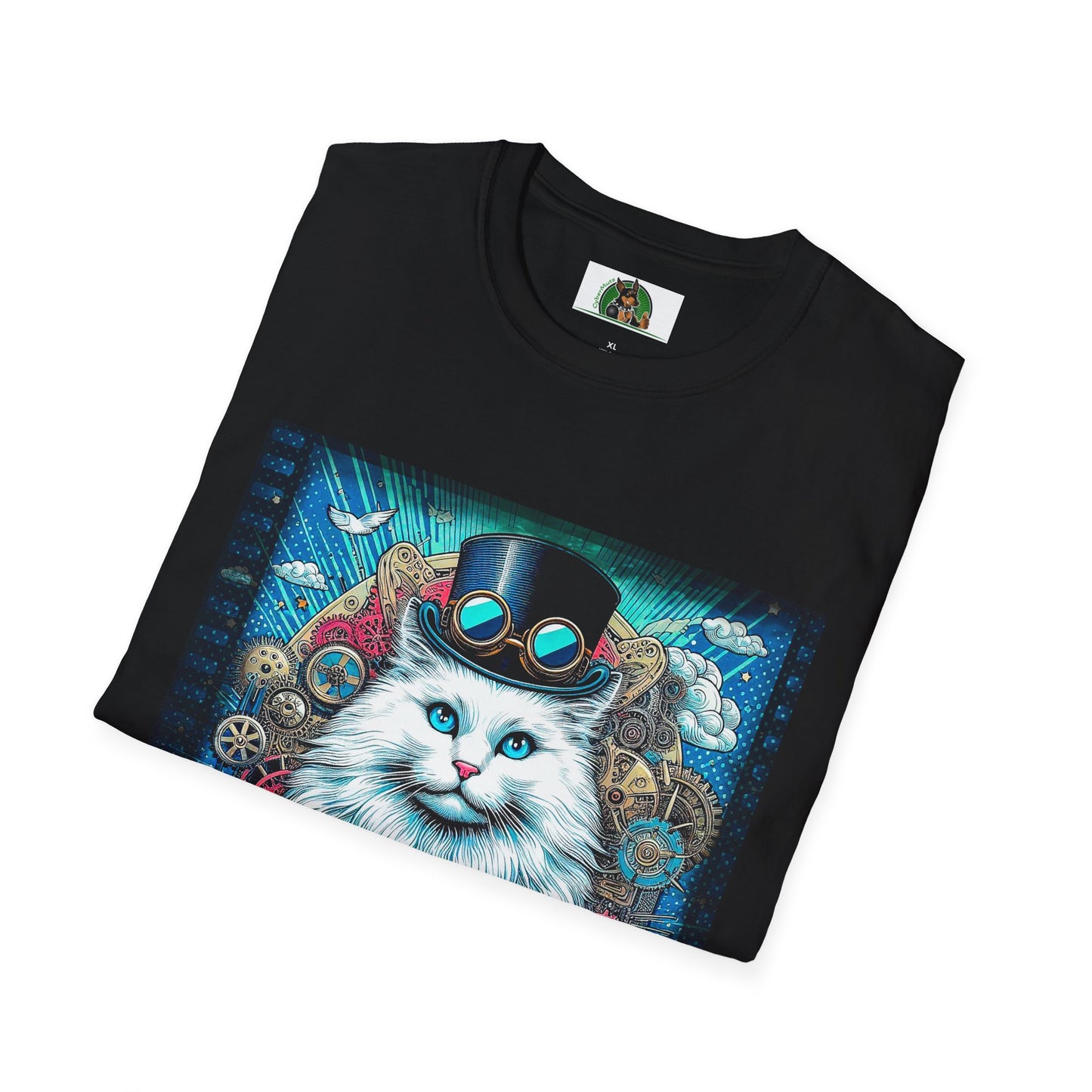 Siberian cat steam punk shirt