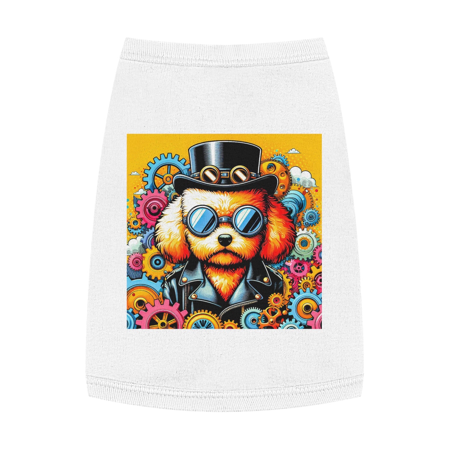 Pet Tank Top Poodle Pets Printify M White