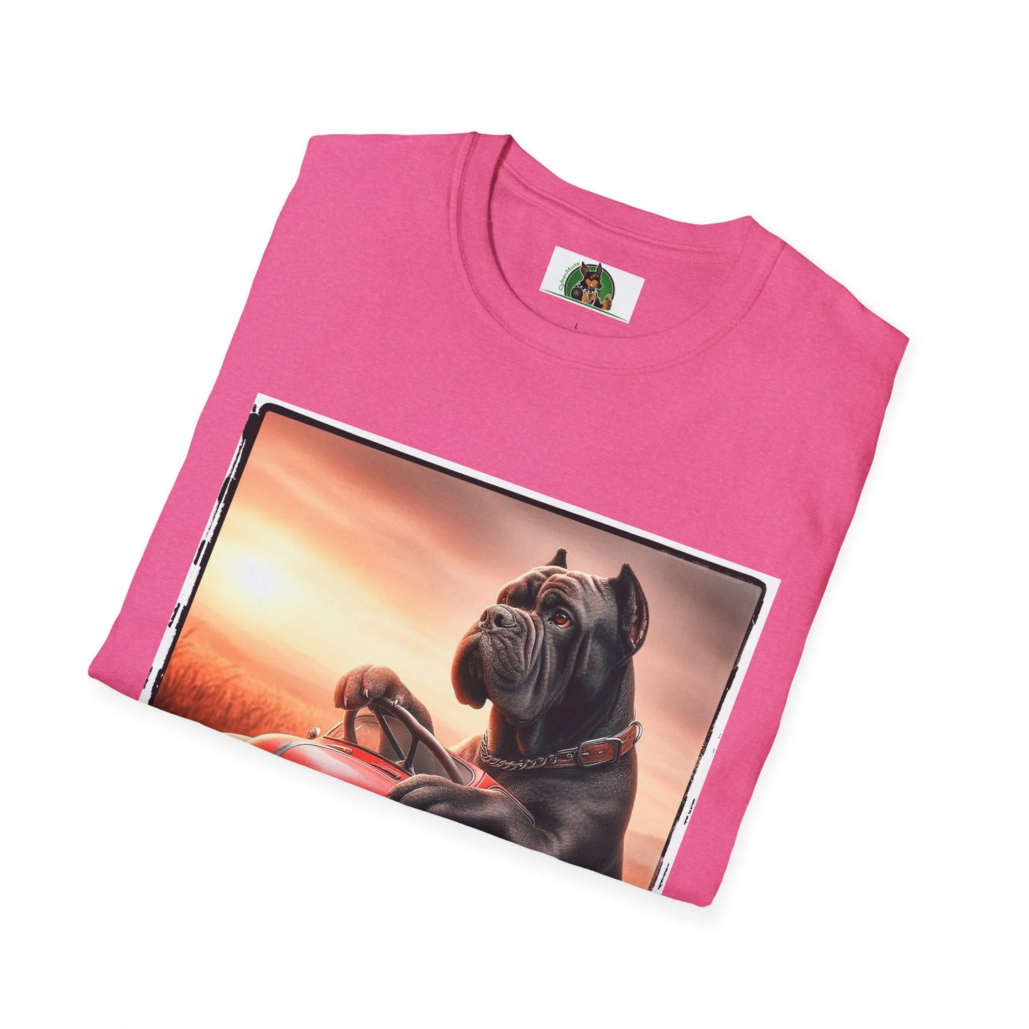 Wacky Cane Corso Driving Little Car