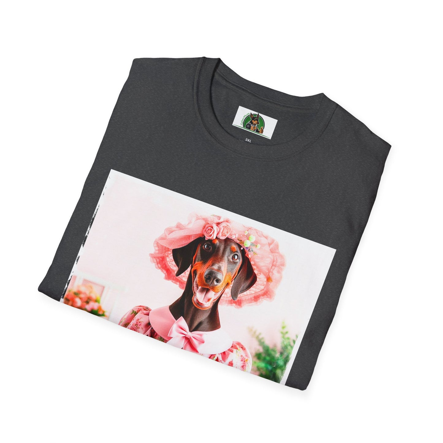 Doberman easter t shirt T-Shirt Printify
